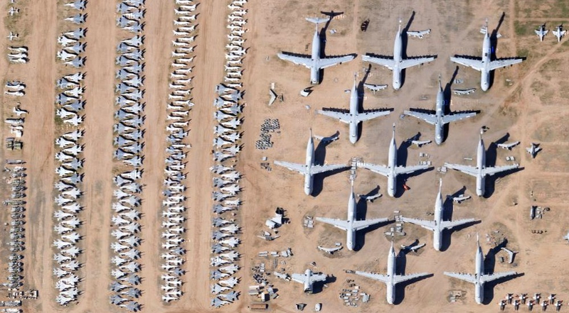 Illustration for article titled The World's Most Bizarre Aircraft Graveyards